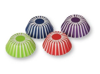4 színű csíkos 100 db-os muffin papír