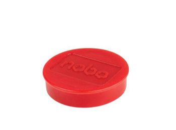 Mágneskorong, erős, 38 mm, 10 db, NOBO, piros (VN15314)