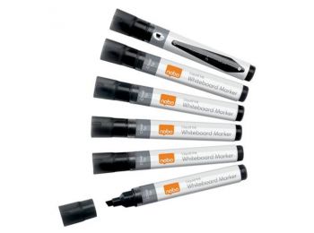 Táblamarker, folyékonytintás, vágott hegyű, 4 mm, NOBO,