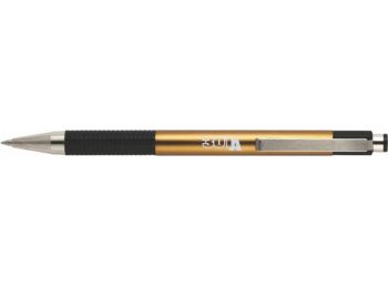 Golyóstoll, 0,24 mm, nyomógombos, pezsgő színű tolltest, ZEBRA F301A, kék (TZ26348)