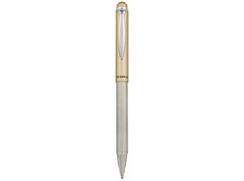 Golyóstoll, 0,24 mm, teleszkópos, rozsdamentes acél, aranyszínű tolltest, ZEBRA Telescopic Metal Stylus, kék (TZ46615)