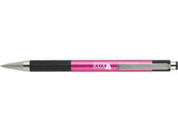 Golyóstoll, 0,24 mm, nyomógombos, rózsaszín tolltest, ZEBRA F301A, kék (TZ26347)