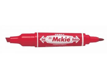 Alkoholos marker, 2,0/4,0 mm, kúpos/vágott, kétvégű, ZEBRA Hi-Mckie, piros (TZ50253)