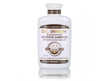 Dr Immun 25 gyógynövényes sampon koffeinnel és biokávé kivonattal, 250 ml