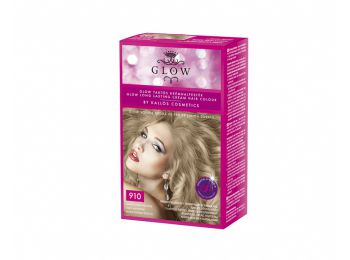 Kallos Glow tartós krémhajfesték 40 ml, 910 világos hamv