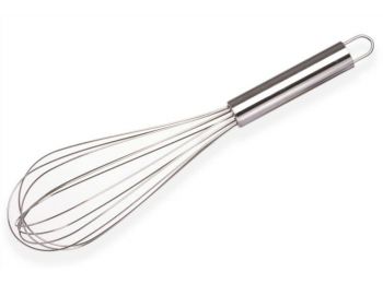 34 cm-es fém kézi habverő