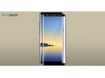 Samsung Galaxy Note 8 - 5D kijelzővédő üveglap - teljes felületén tapadó - Fekete
