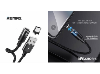 USB-C töltőkábel kerek mágneses csatlakozóval 1,2m 3A Z