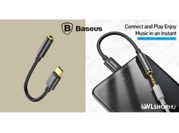 Baseus L54 USB-C  - 3,5 mm-es audio adapter - Fekete