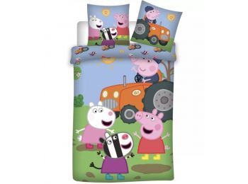 PEPPA MALAC TRAKTOROS 2 részes gyermek ágynemű-garnitúra