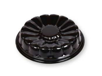 Fekete virág alakú piteforma