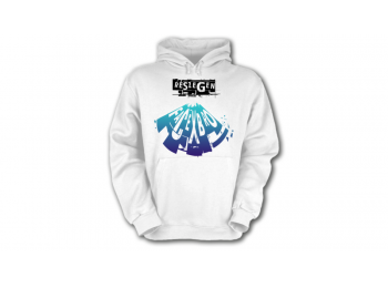 Face x Bro kapucnis pulóver, Részegen, férfi, XL, fehér