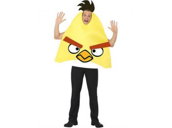 Sárga Angry Birds jelmez férfiaknak M-es méret