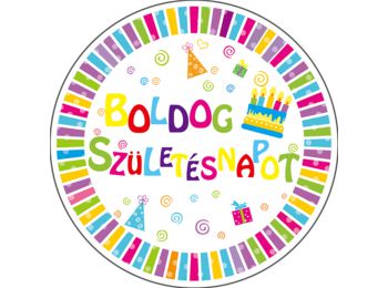 Boldog születésnapot kitűző