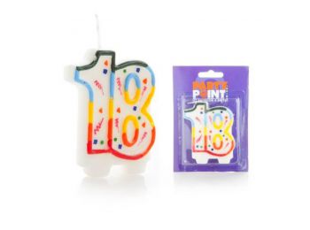 Számos gyertya 18. születésnapra