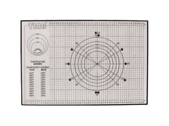 Mércével ellátott vászon hatású szilikon nyújtólap
