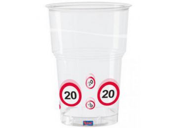 Lépd át a határt pohár 20.születésnapra 350 ml 10 db/cs
