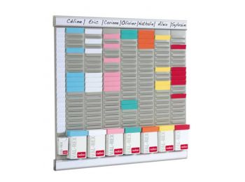 T-kártya tervező kit, NOBO Office planner (VN1080)
