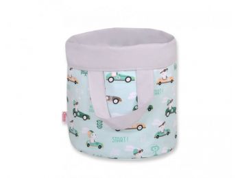 BabyLion Prémium Kifordítható Játéktároló - L - Menta