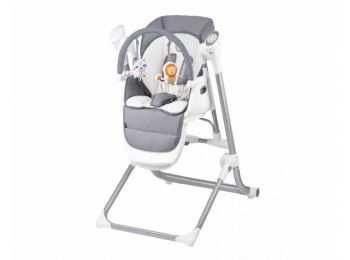 Lionelo Niles 2in1 etetőszék és hinta - Szürke