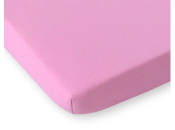 BabyLion Prémium Gumis Jersey lepedő - 60x120 - Rózsaszí