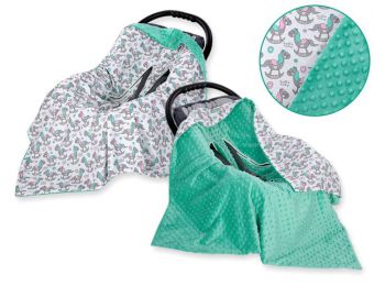 BabyLion Prémium univerzális kétoldalas Minky takaró - M