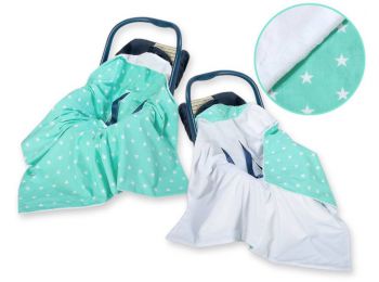 BabyLion Prémium univerzális kétoldalas takaró - Menta c