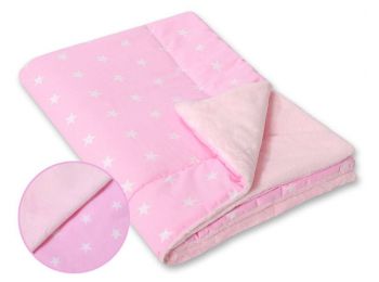 BabyLion Prémium vastag takaró - rózsaszín - csillagok