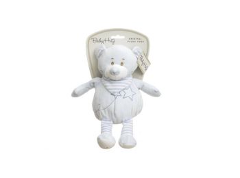 Baby Hug - Plüss puha mackó - kék - 30 cm