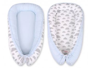 BabyLion Prémium babafészek -   Kifordítható!  -  Kék -