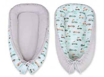 BabyLion Prémium babafészek -   Kifordítható!  -  Szürk