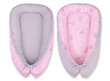 BabyLion Prémium babafészek - Kifordítható! - Rózsaszí