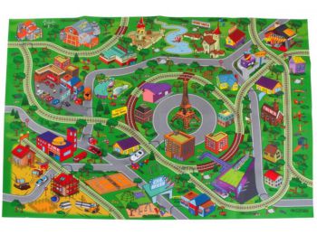 Sun Baby játszószőnyeg autókkal - Párizs (124*161cm)