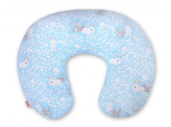 BabyLion Prémium Etető párna - Kék nyuszik