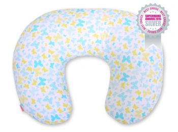 BabyLion Prémium Etető párna - Kék pillangók