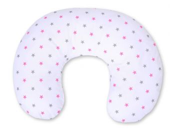 BabyLion Prémium Etető párna - pici csillagok - rózsasz�