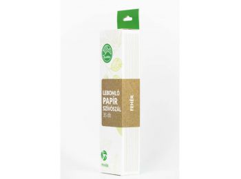 4 rétegű papír szívószál - fehér, 35 db/csomag