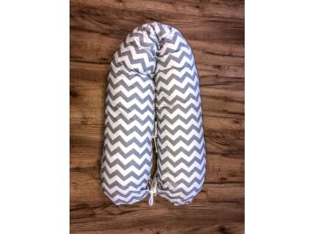 BabyLion Szoptatós párna - Szürke-Fehér cikk-cakk