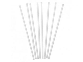 Lebomló PLA szívószál, átlátszó - 50 db/csomag