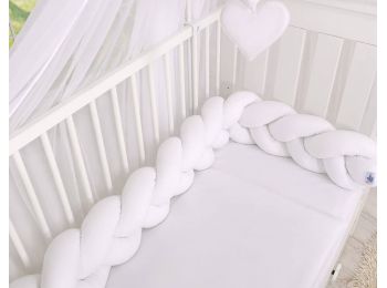 BabyLion Prémium Fonott rácsvédő - Fehér