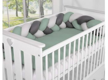 BabyLion Prémium Fonott rácsvédő - Sötétszürke-szürk