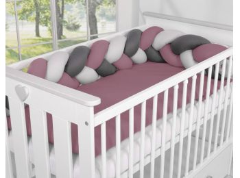 BabyLion Prémium Fonott rácsvédő - Sötétszürke-szürk