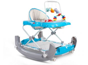 Sun Baby Hintás bébikomp - Kék-szürke