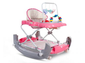 Sun Baby Hintás bébikomp - Rózsaszín-szürke