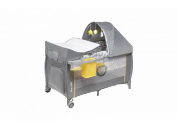 Lionelo Sven Plus multifunkciós utazóágy - Yellow Scandi