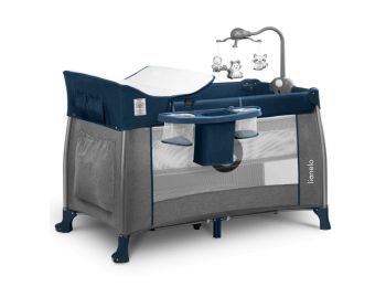 Lionelo Thomi multifunkciós utazóágy - Navy Blue