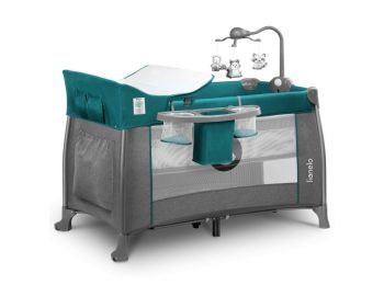 Lionelo Thomi multifunkciós utazóágy - Turquoise Green