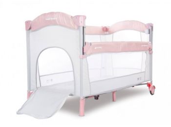 Sun Baby Multifunkciós utazóágy - Rózsaszín-szürke