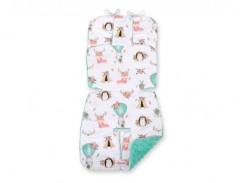 BabyLion Prémium babakocsi betét - Rókák - Menta