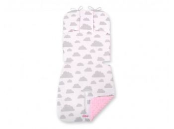 BabyLion Prémium babakocsi betét - Rózsaszín - felhők